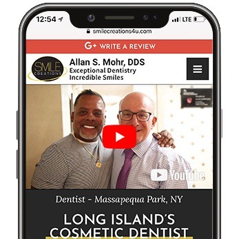 mobile friendly dental website of Dr. Allan Mohr