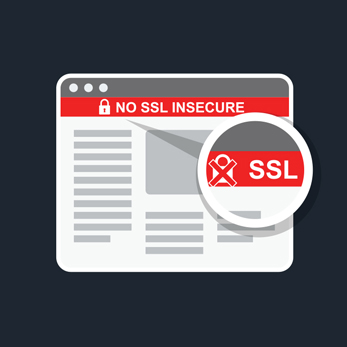 ssl insecure website error icon