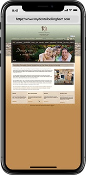 Before image of dental website case study